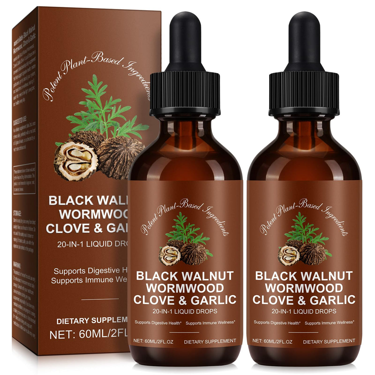 Tiuedu bottle closeup shows the herbal drops for daily digestive support