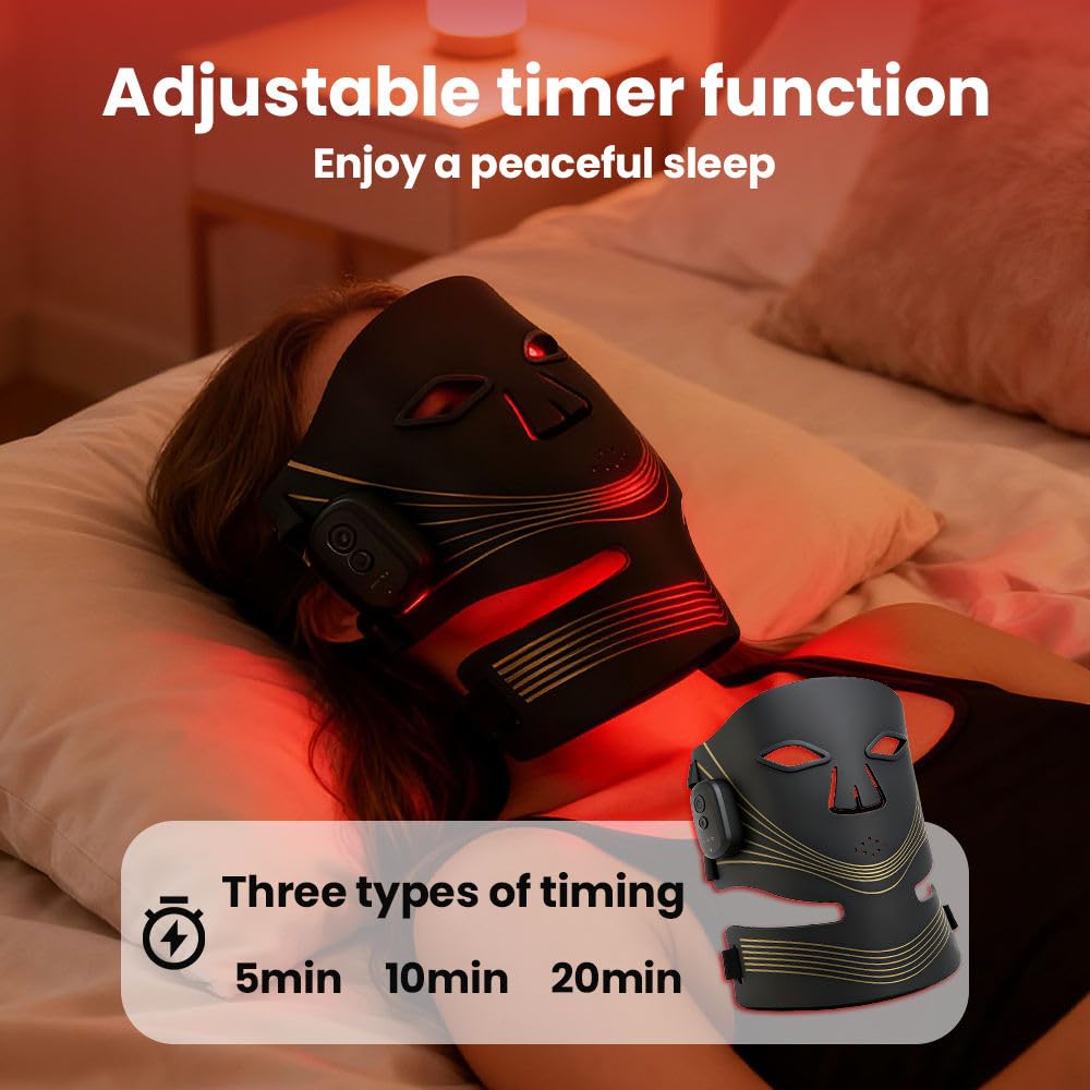 Cordless charging dock enables portable use with the Tiyeaud mask.