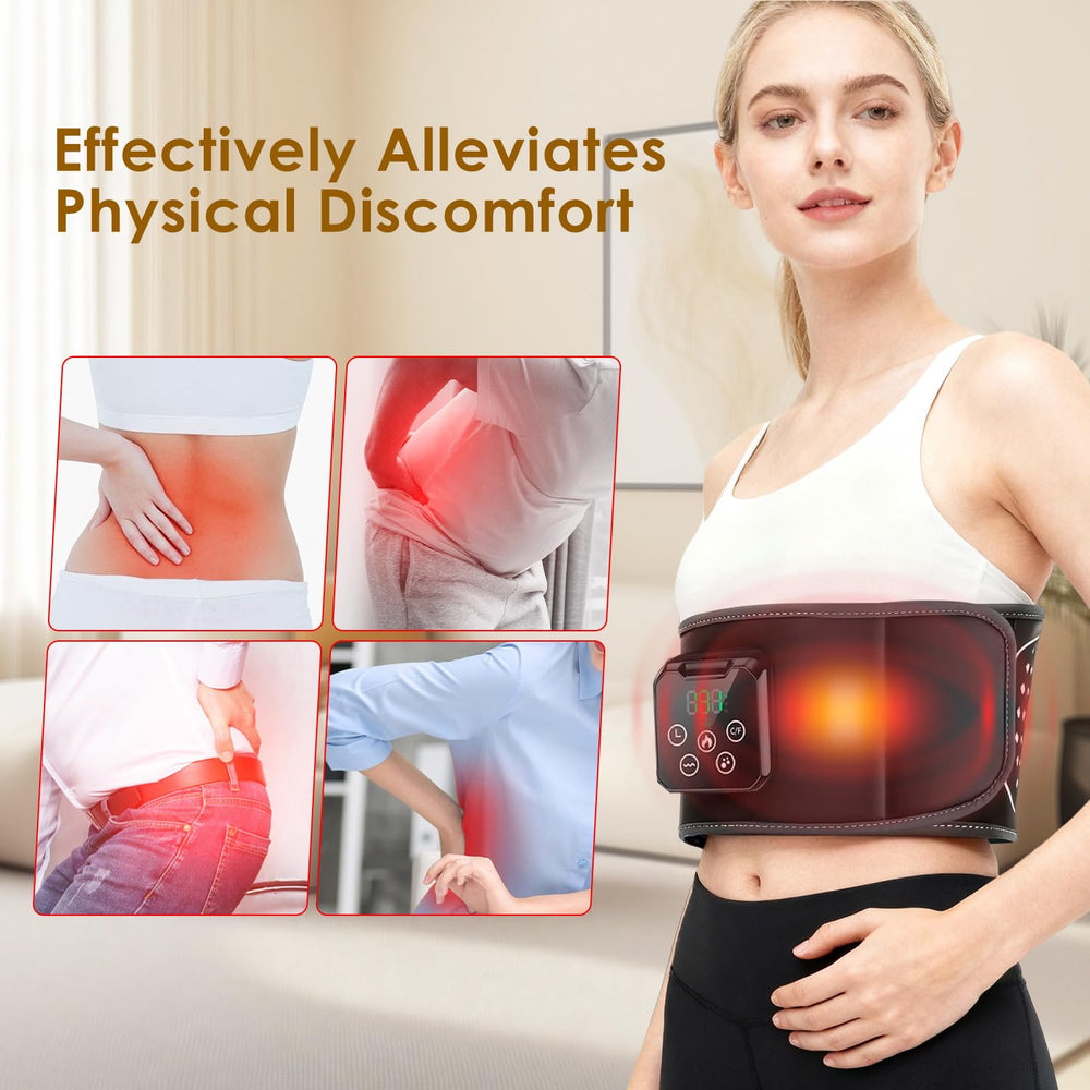 Tizwis portable back heating pad battery life supports all-day cordless relief.