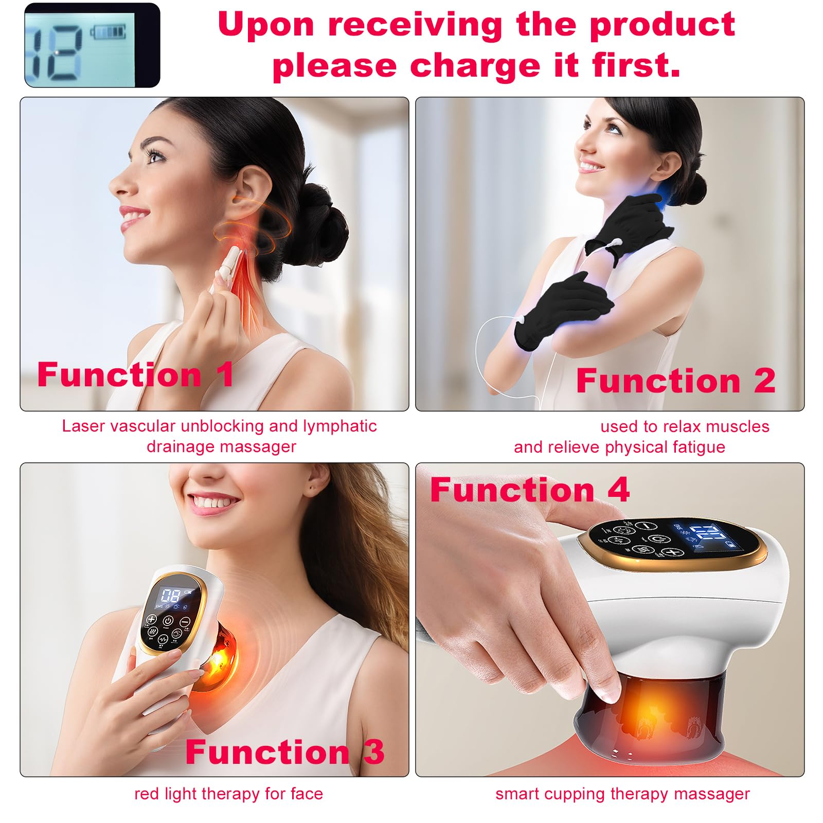 TJSTJS compact massage tool for quiet operation and portability