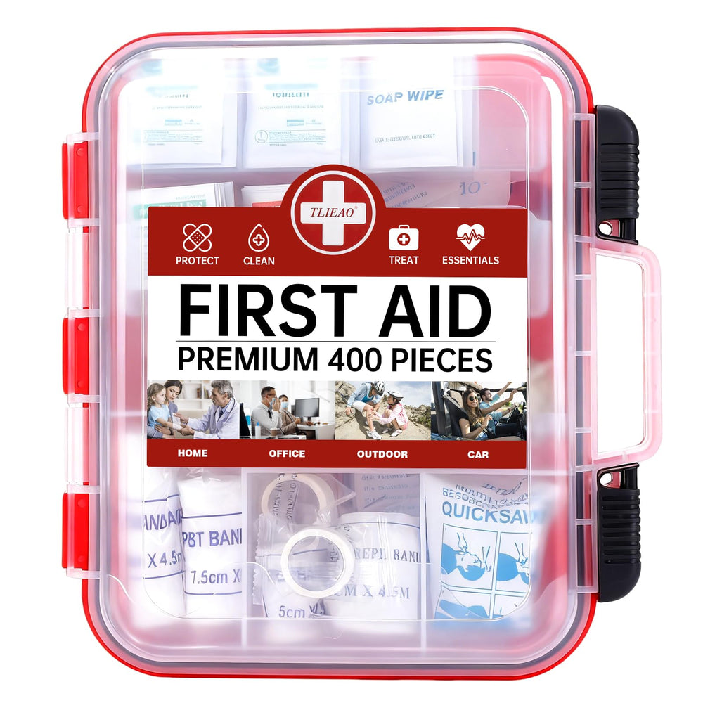 TLIEAO 400-piece kit contents for quick, organized care.