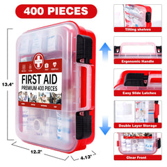 TLIEAO durable plastic outer case with secure latches for home or car.