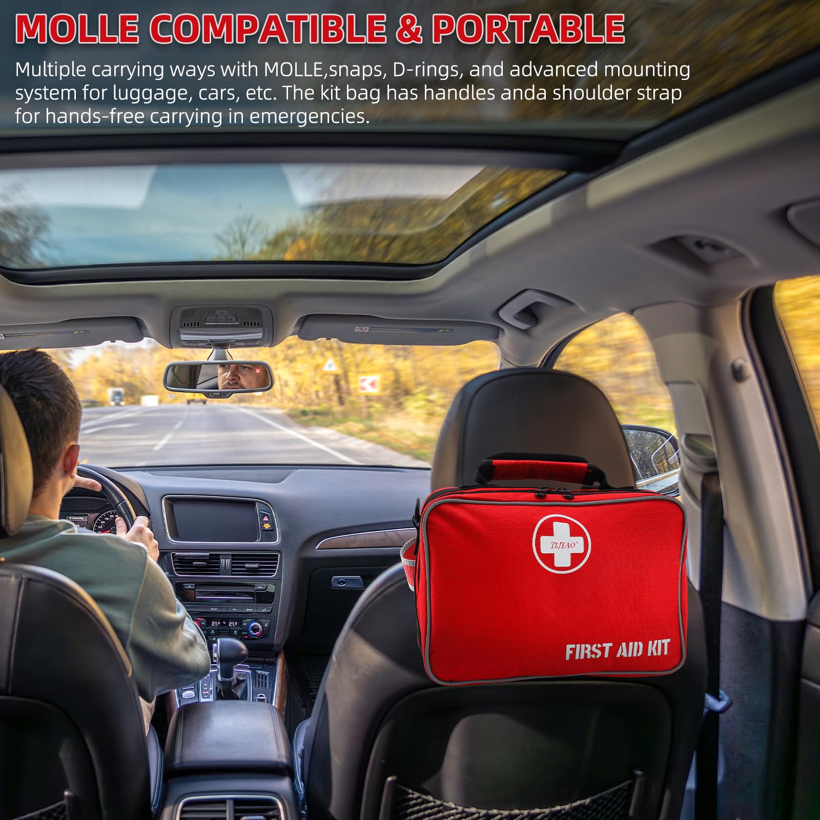 TLIEAO MOLLE-compatible system allows secure mounting on gear or vehicles