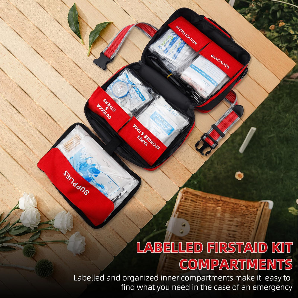 TLIEAO travel-ready kit fits car or backpack for on-the-go readiness