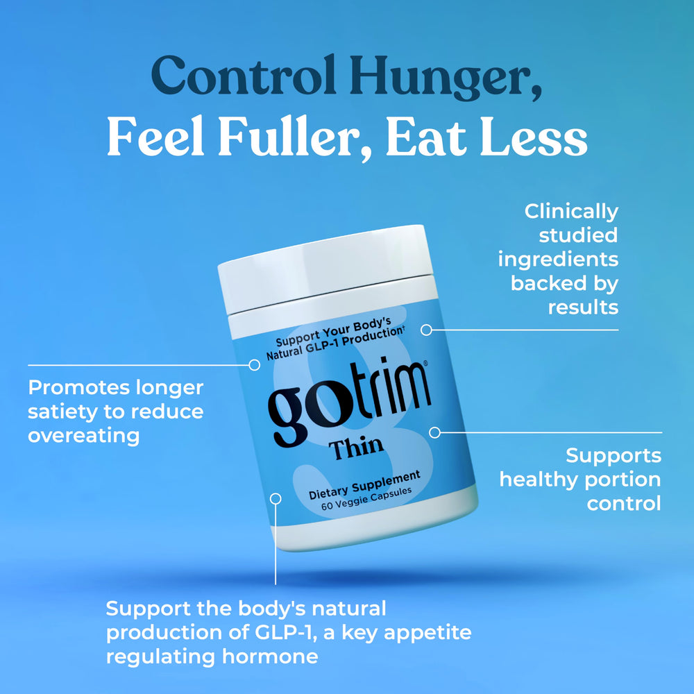 TLS GoTrim capsules closeup showing small vegan capsules for daily use.