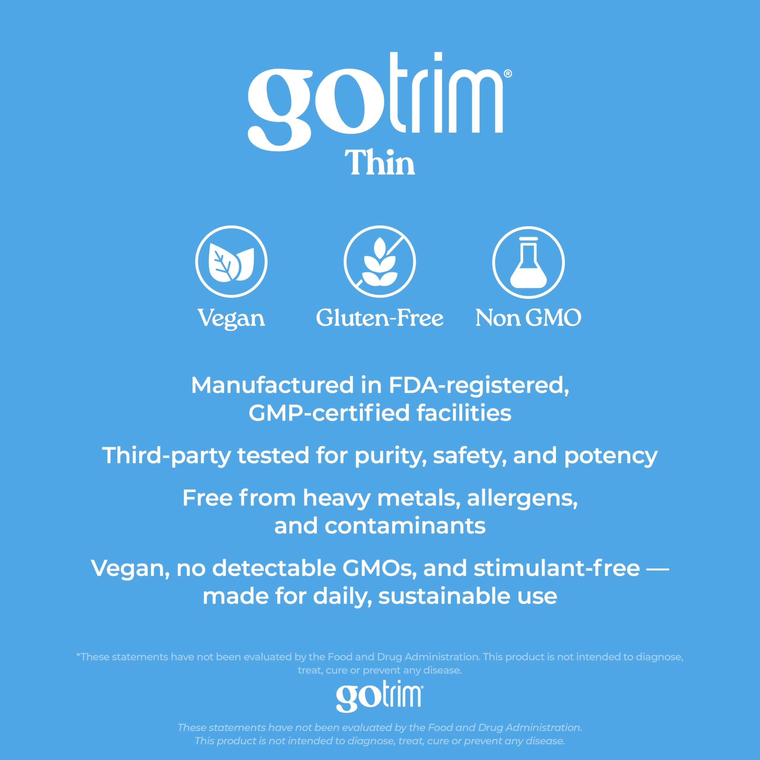 TLS GoTrim daily routine image promotes easy one-per-day usage.