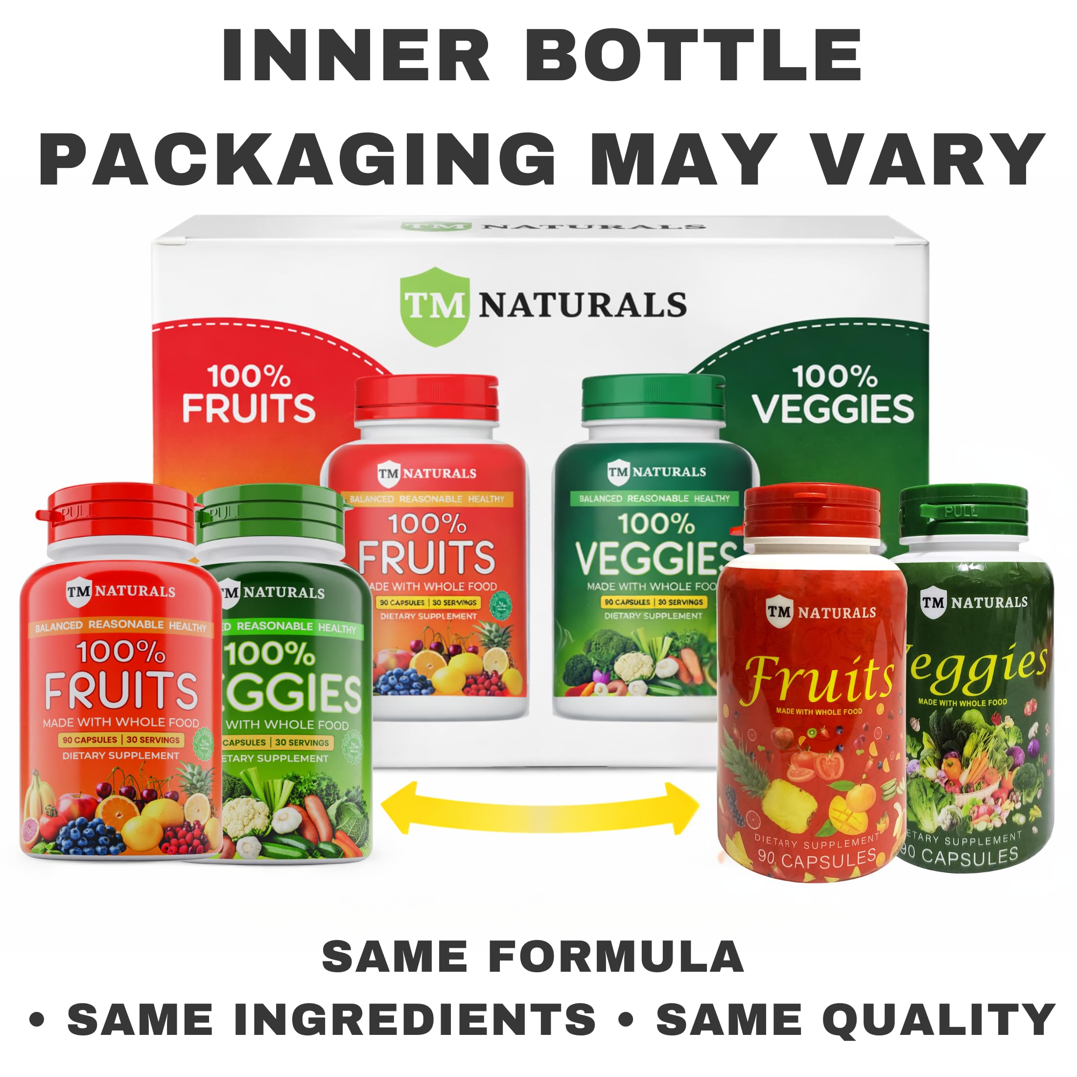 TM NATURALS fruit and veg blend promoting digestive support