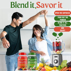 TM NATURALS fruit and veggies vegan formula promotes clean nutrition
