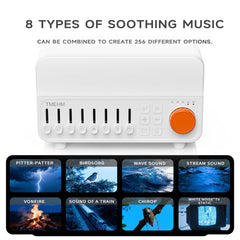 TMEHM diffuser night light emits a warm, soothing glow for bedtime.