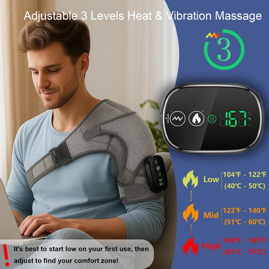 Tobeoning cordless heated shoulder wrap enables cord-free use