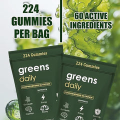TOGOLIUN Greens Gummies chlorella spirulina blend emphasizes plant nutrients