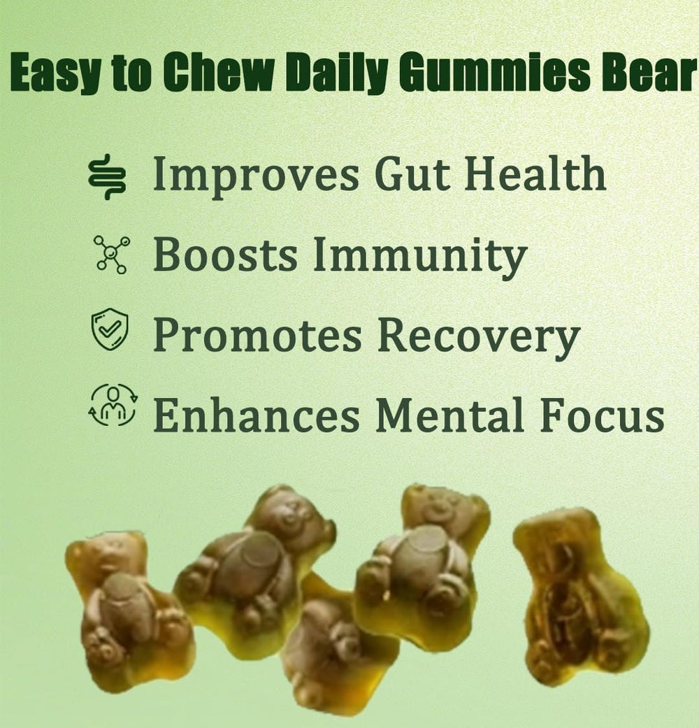 TOGOLIUN Greens Gummies packaging front highlights 224-count bottle