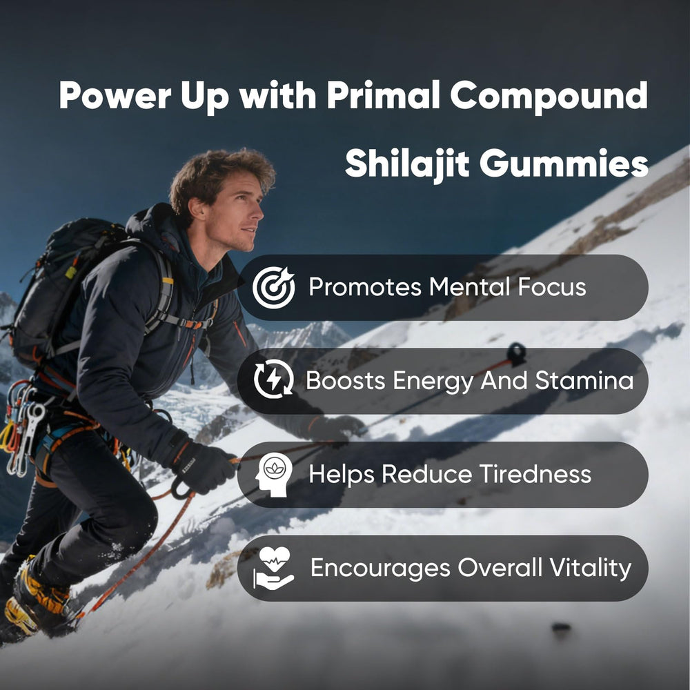 TOGOLIUN Primal Compound Shilajit Gummies with organic monk fruit sweetness