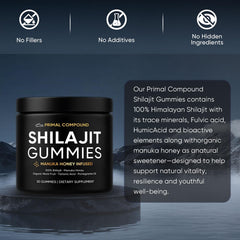 TOGOLIUN Primal Compound Shilajit Gummies showcasing pomegranate oil