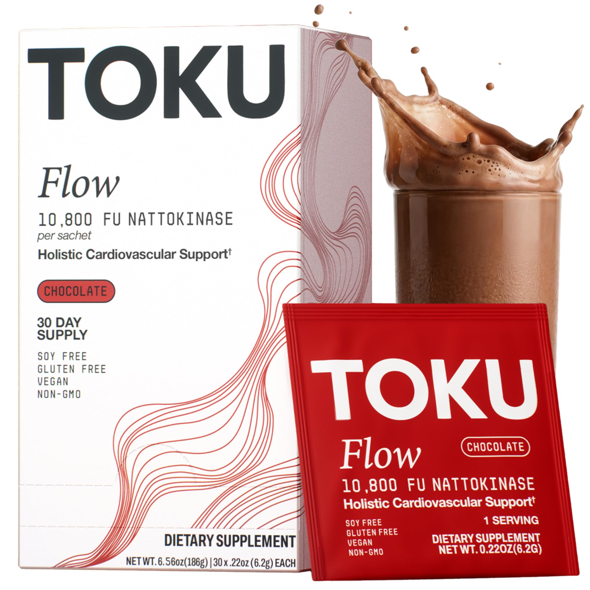 Toku Nattokinase powder on a spoon for daily wellness