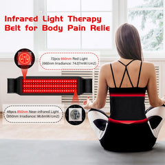 TOLOCO belt back view showing wrap-around design for back and waist use.