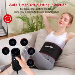 TOLOCO infrared therapy belt side view wrapped for comfortable positioning.