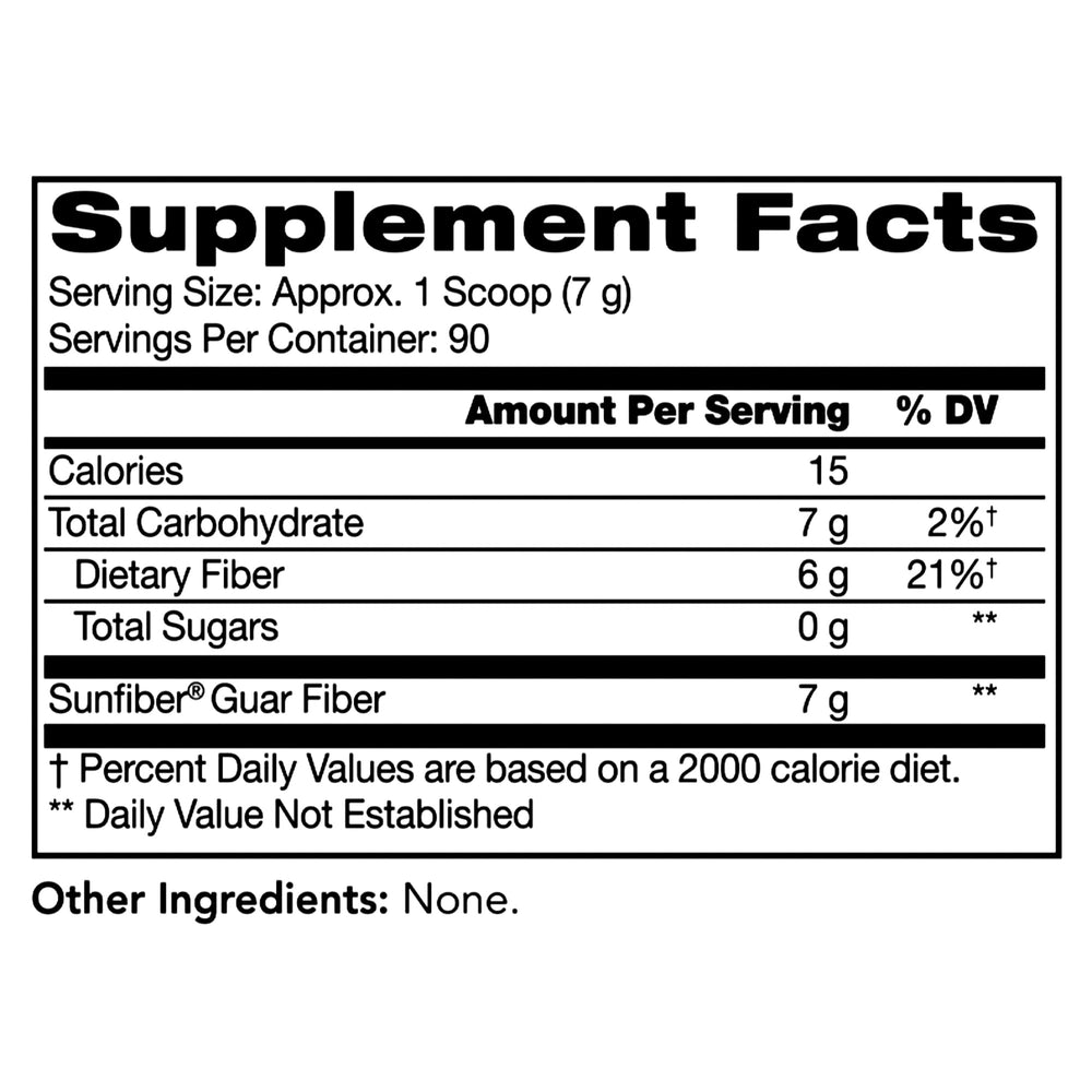 Daily-use scene shows Sunfiber mixed into a non-carbonated beverage.