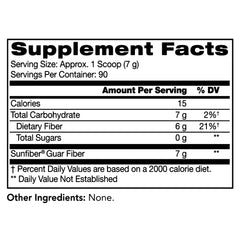 Daily-use scene shows Sunfiber mixed into a non-carbonated beverage.