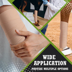 Tondiamo elastic tape wrapped around wrist shows flexible fixation.