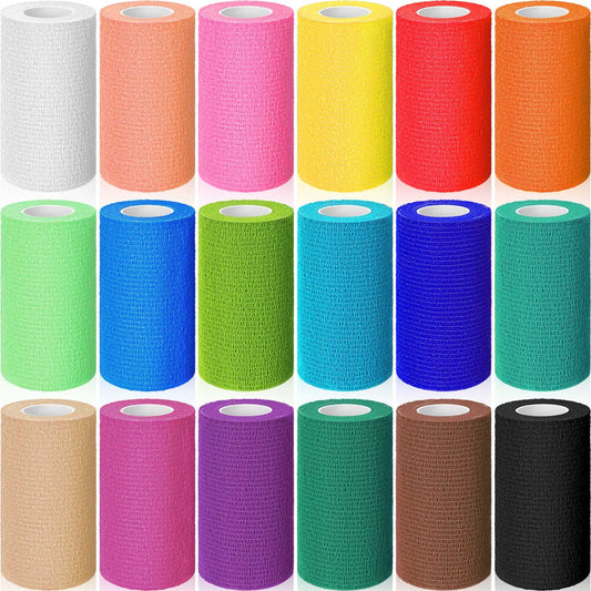 Tondiamo Vet Wrap 18-pack close-up shows breathable nonwoven fabric.