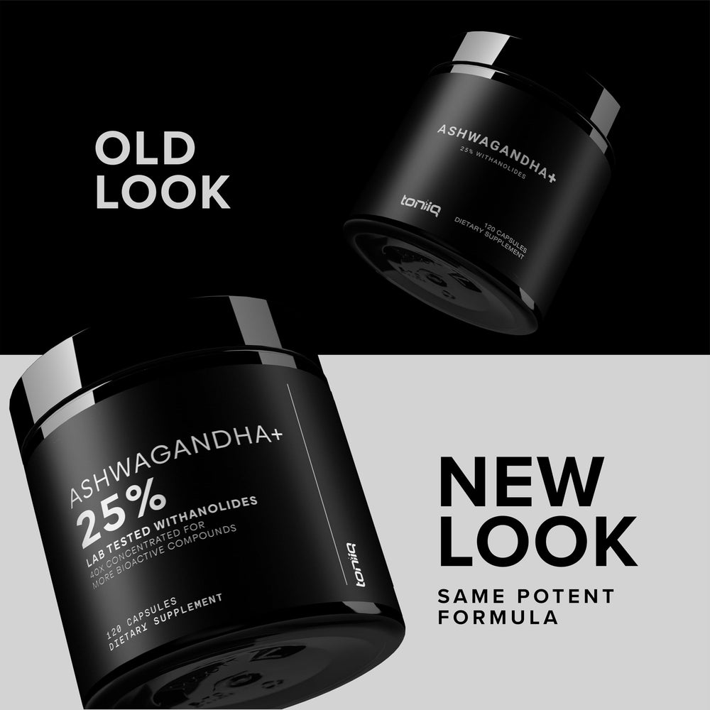 Toniiq Ashwagandha with black pepper extract for enhanced absorption