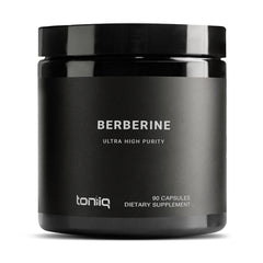 Toniiq Berberine Himalayan bottle image highlighting high-purity extract for daily wellness support.