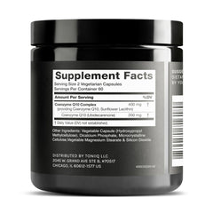 Liposomal delivery concept for Toniiq CoQ10 400mg absorption