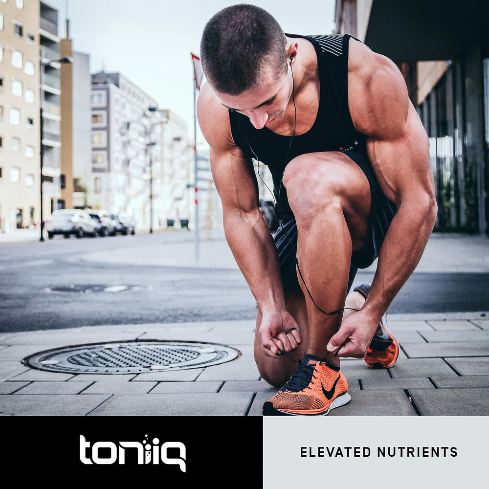 Toniiq HGH capsule close-up illustrating capsule texture and high-purity formulation.