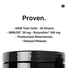 Toniiq IMMUSE LC-Plasma postbiotic image highlights heat-stable postbiotic benefits.
