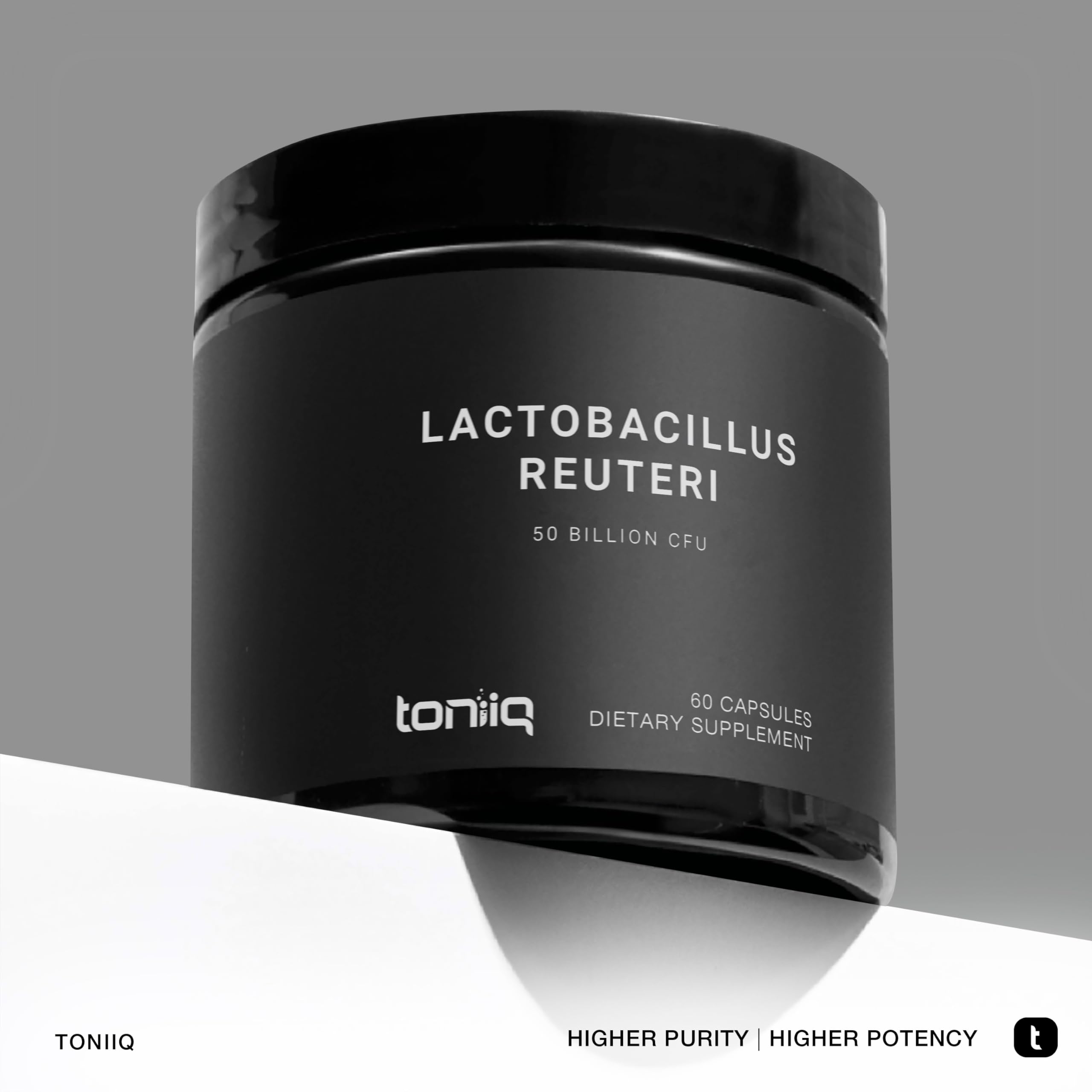 Toniiq probiotic capsules ready for daily use in vegetarian form