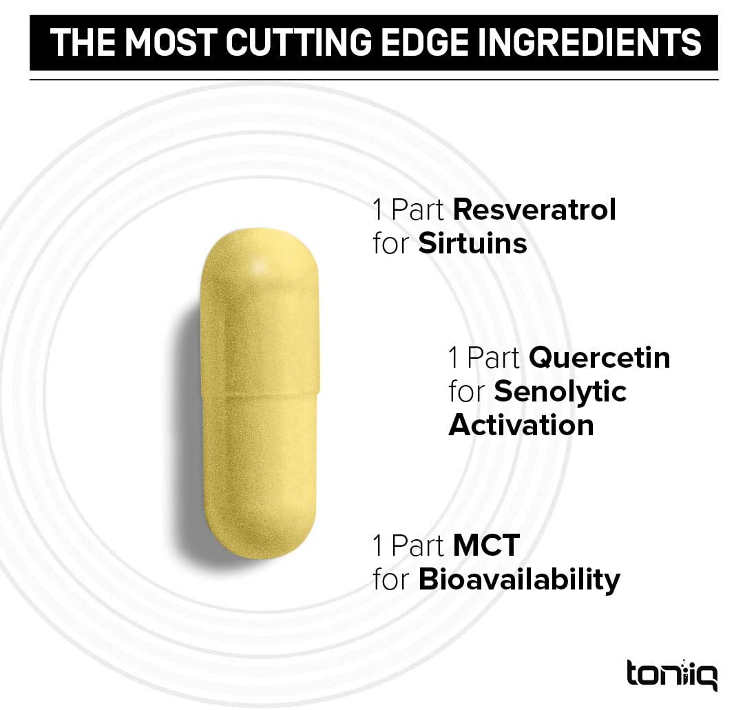 Toniiq capsules closeup for convenient daily dosing