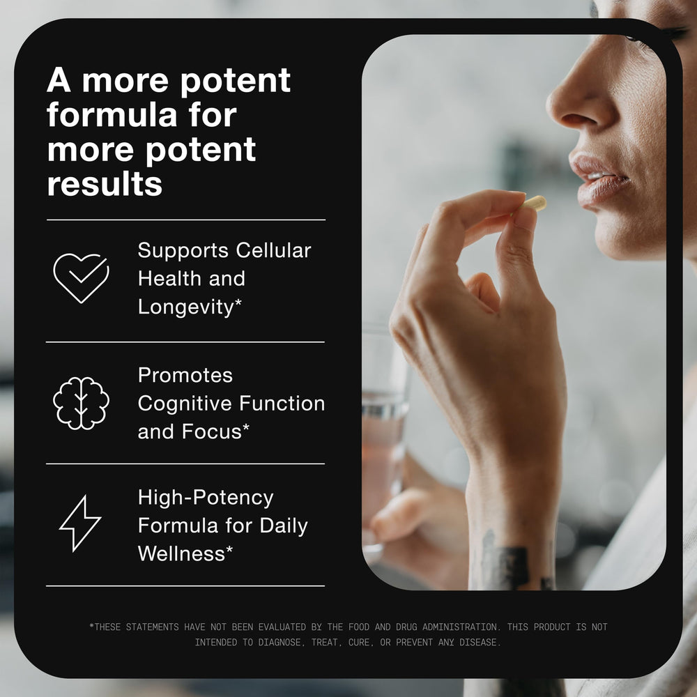 Toniiq RiaGev-WS patented ingredient graphic referencing research-backed NAD+ support