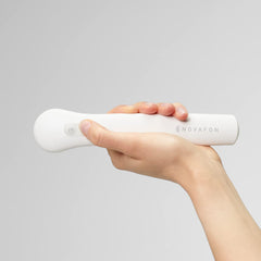 Novafon in cordless use, ideal for hard-to-reach areas.