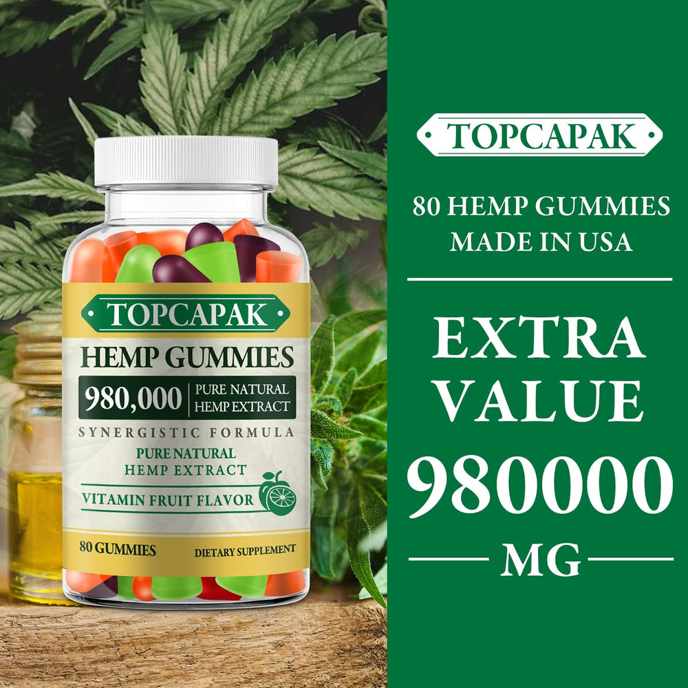 TopCAPAK 2-pack gummies pack shot for easy daily use.