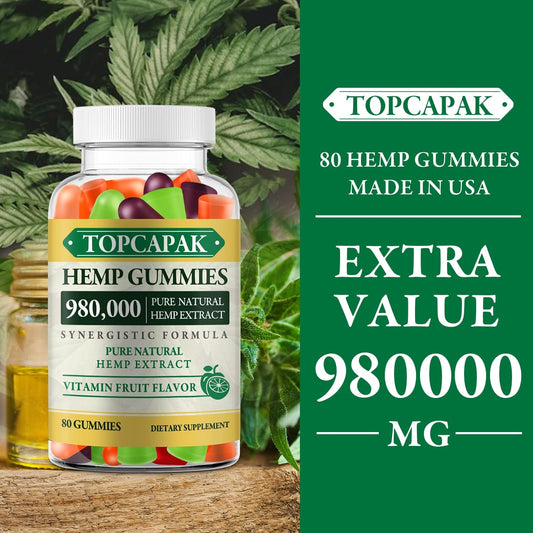 TopCAPAK 2-pack gummies pack shot for easy daily use.