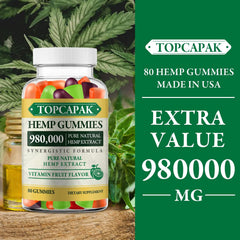 TopCAPAK 2-pack gummies pack shot for easy daily use.