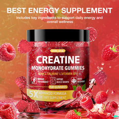 TOPCAPAK Creatine Gummies serving image displays four gummies per serving.