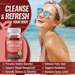 Toplux Beet Root Pomegranate gummies arranged neatly to suggest detox and vitality.