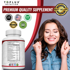 Toplux Blood Sugar Complex manufactured in a US GMP facility for quality