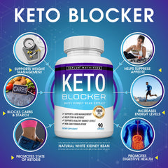 Toplux Keto Blocker capsules ready to take before meals for carb control