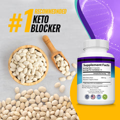Toplux Keto Blocker serving information highlights 1800 mg per serving