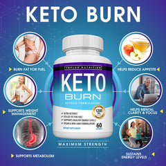Toplux Keto Burn Pills packaging on kitchen counter, ready for routine.