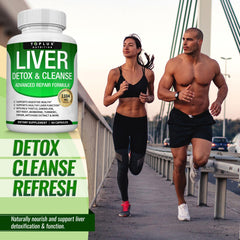 Toplux Liver Detox gluten-free vegan certification image communicates plant-based safety.