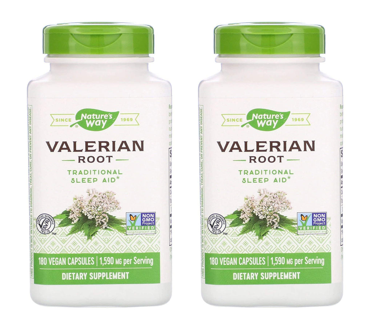TOPNaturePlus Nature's Way Valerian bottle front view, supporting a calm bedtime routine.