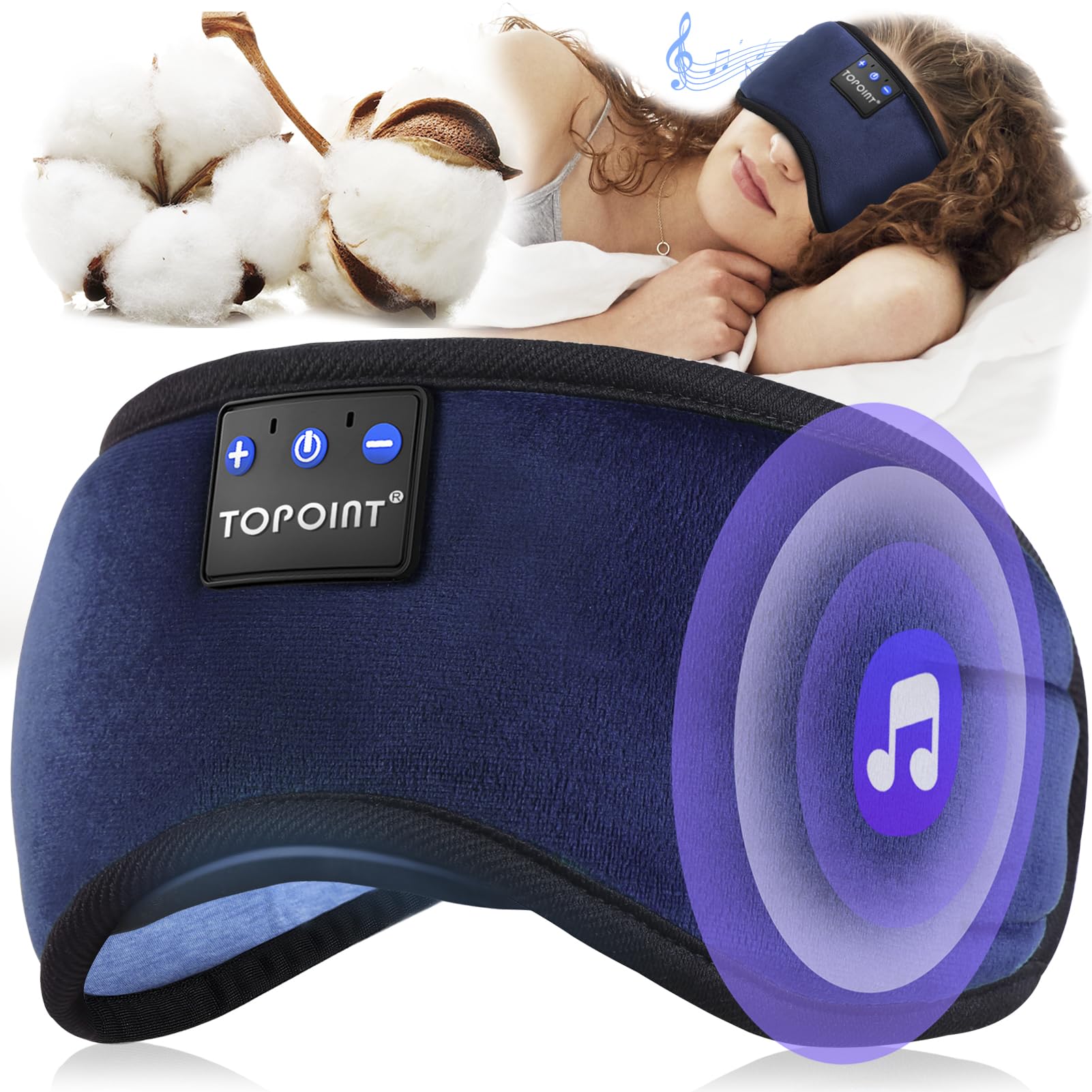 TOPOINT Sleep Headphones washable design simplifies care and maintenance