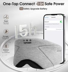 TOPOINT Sleep Mask battery life powering up to 15 hours of listening.