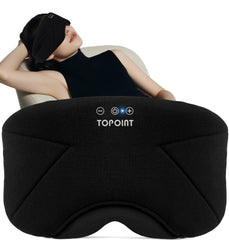 TOPOINT Sleep Mask with Bluetooth headphones for full occlusion and deep rest