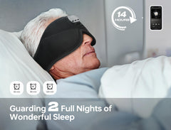 TOPOINT Sleep Mask 15-hour battery supports long sessions of audio and relaxation.