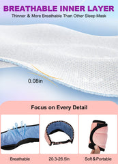 TOPOINT blackout eye mask blocks light around the nose for deep rest
